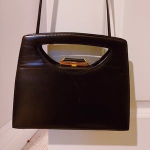 Vintage Rodo Italy Black Crossbody Bag